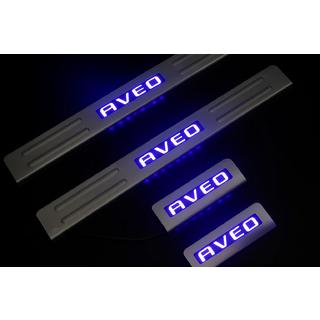 Nerezové kryty prahů Libao (4 ks) Chevrolet Aveo T300 2011–2020 fotografie 1