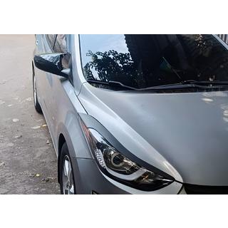Kryty zrcátek bez výřezu pro blinkr BMW-style (2 ks) Hyundai Elantra (MD/UD) 2011–2015 fotografie 4