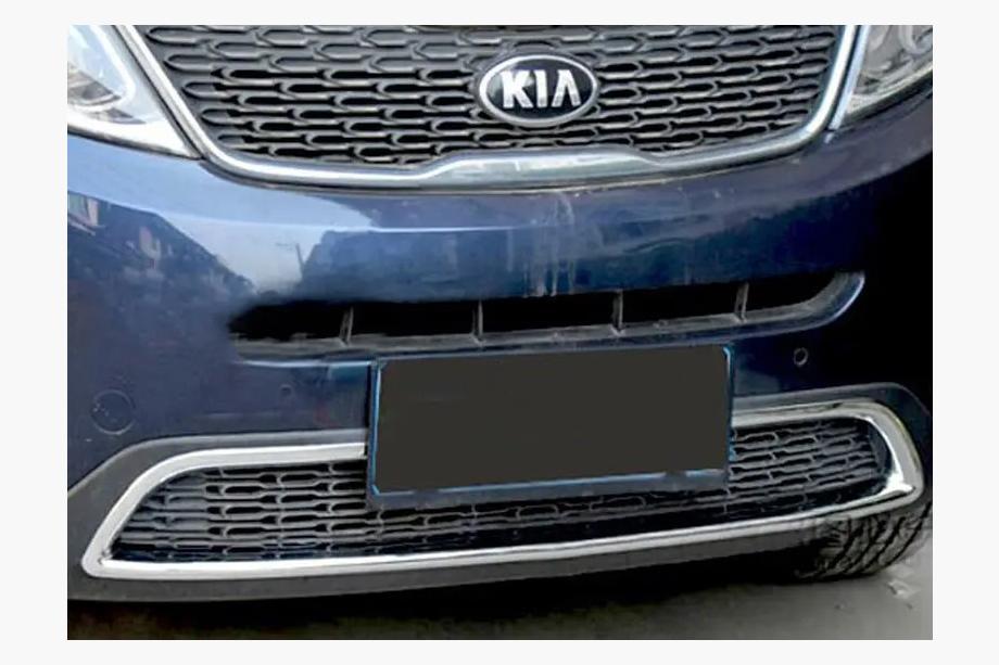 Kia Sorento II XM 2009–2014 Chromová ochranná lišta na přední nárazník Libao (2013+) Image