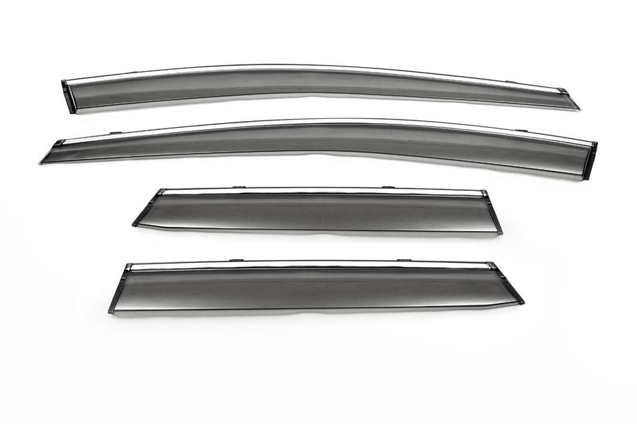 Mazda CX-7 2006–2012 Ofuky oken s chromem (4 ks, Libao) Image