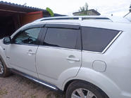 Mitsubishi Outlander 2012–2021 Ofukovače oken s chromem (4 ks, Libao) fotografie 1
