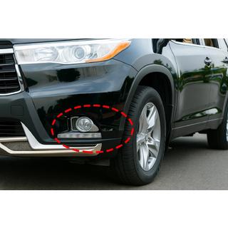 Chromované rámečky mlhovek Libao (2013-2016 ABS) Toyota Highlander 2013–2019 fotografie 1