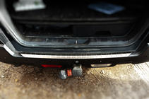 Nissan X-trail T31 2007–2014 Ochranná lišta na zadní nárazník Libao (nerez) fotografie 4