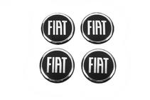 Fiat Samolepky na středové krytky 54 mm (4 ks) fotografie 1