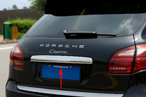 Porsche Cayenne 2010–2017 Lišta nad SPZ Libao (nerez) fotografie 1
