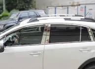 Subaru XV 2011–2017 Chromové lišty sloupků dveří Libao (4 ks, plast) fotografie 1