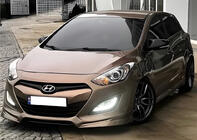 Hyundai I-30 2012–2017 Kryty zrcátek s výřezem pro blinkr BMW-style (2 ks) fotografie 4