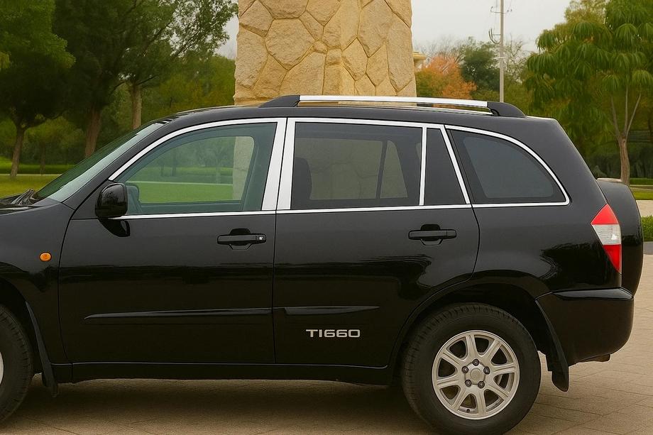 Chery Tiggo 1 2005–2016 Kompletní chromové lišty kolem oken 2010-2014 (4 ks, Libao) Image