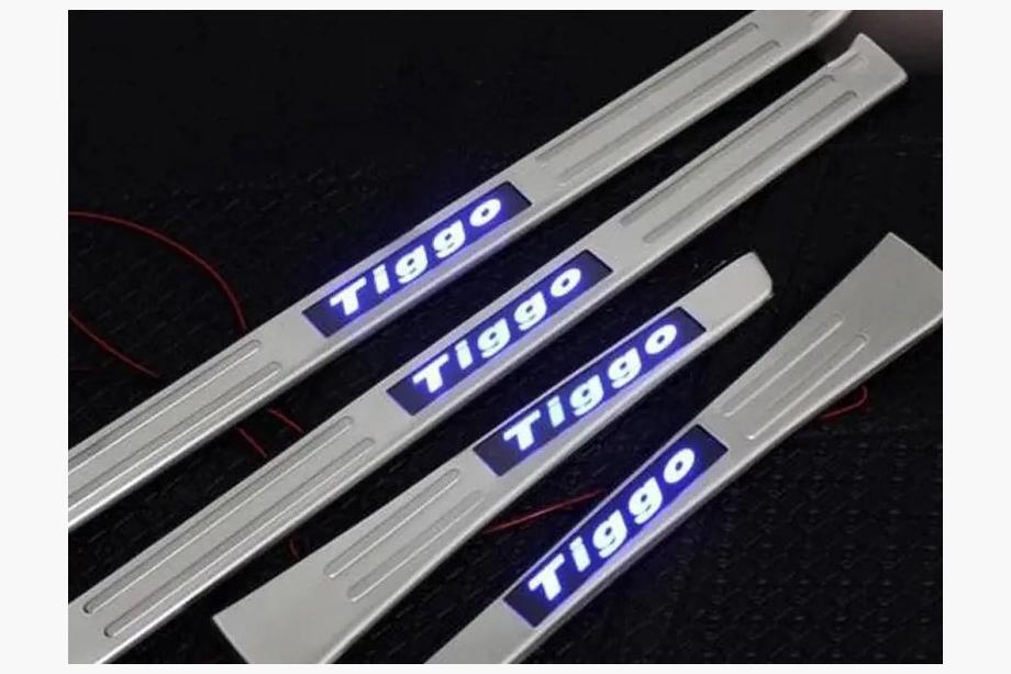 Chery Tiggo 1 2005–2016 LED prahové lišty Libao 2010-2014 (4 ks, nerez) Image