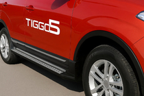 Chery Tiggo 5 2013– OEM boční nášlapy (2 ks, hliník) fotografie 2