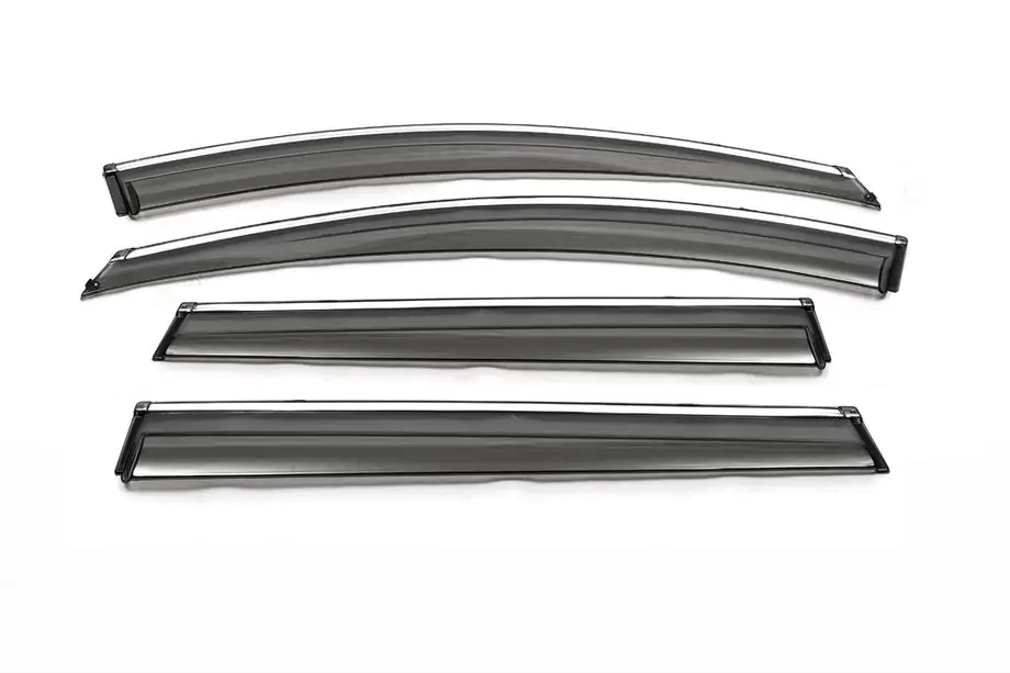 GreatWall Haval H6 2011– Okenní deflektory s chromovou lištou 2012-2016 (4 ks, Libao) Image