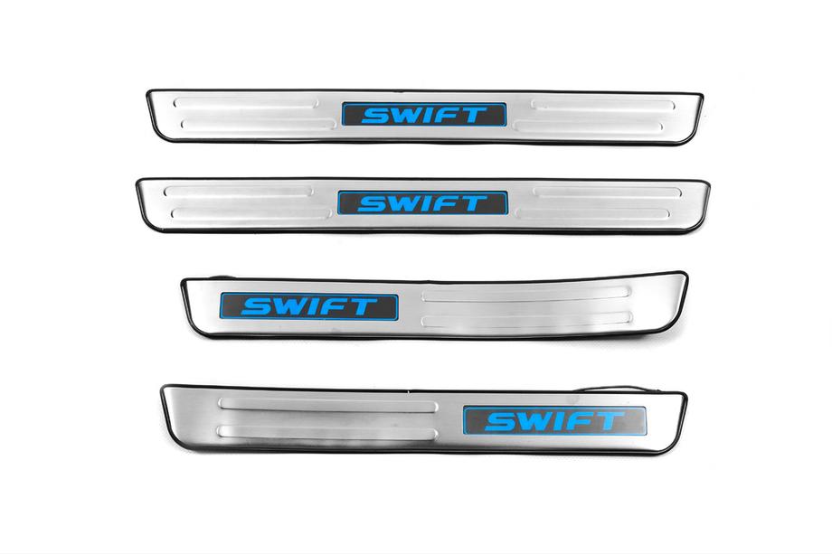 Suzuki Swift 2010–2017 LED kryty prahů Libao (4 ks, nerez) Image