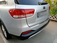 Kia Sorento III UM 2014–2020 Nerezová ochranná lišta na zadní nárazník fotografie 6