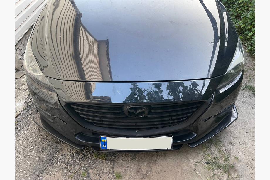 Univerzální přední lip spoiler nástavec Niken Black (ABS) Fotografie 14
