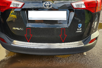 Toyota Rav 4 2013–2018 Chromová lišta hrany kufru Libao V1 (2013-2016, nerez.) fotografie 1