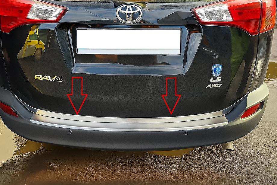 Toyota Rav 4 2013–2018 Chromová lišta hrany kufru Libao V1 (2013-2016, nerez.) Image