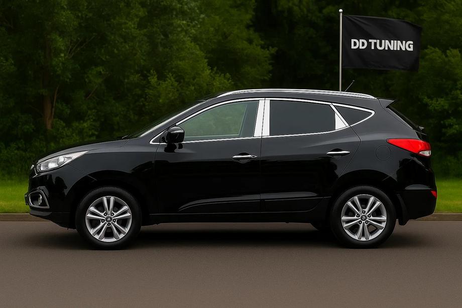 Hyundai IX-35 2010–2015 Kompletní chromové lišty oken a sloupků LIBAO (20 ks, nerez) Image