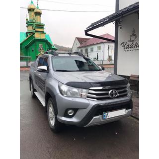 Střešní podélníky s příčníky (2 ks, chrom) Toyota Hilux 2015– fotografie 2
