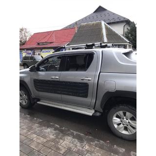 Střešní podélníky s příčníky (2 ks, chrom) Toyota Hilux 2015– fotografie 3