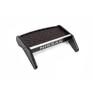 Polička na palubní desku (2010-2014, černá s červeným prošíváním) Nissan Primastar 2002–2014 fotografie 3