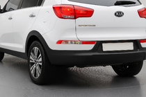 Kia Sportage 2010–2015 Chromované rámečky zadních mlhovek pro model R (asijský trh) fotografie 1