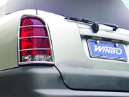 SsangYong Rexton I 2001–2017 Ochranné kryty zadních světel 2006-2012 (nerez) fotografie 4