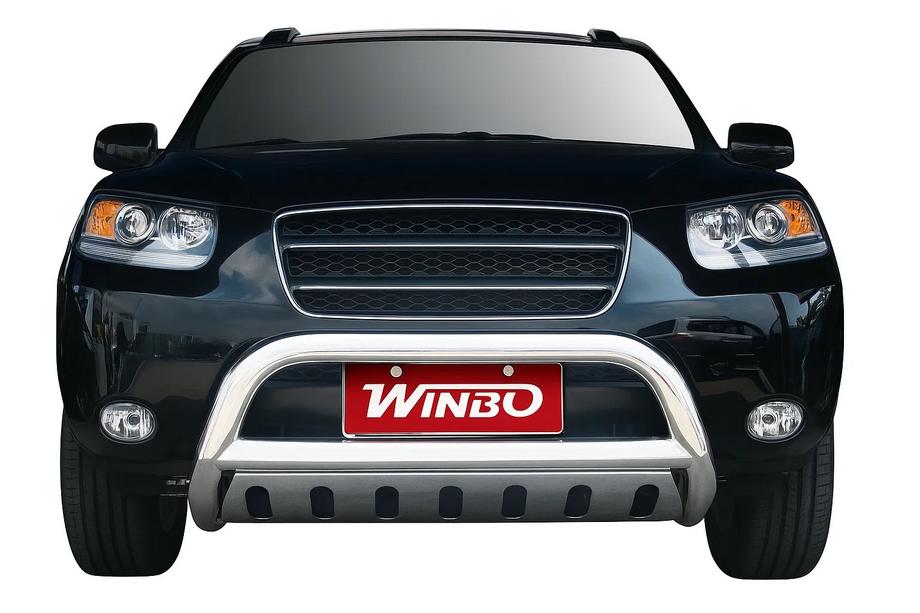 Hyundai Santa Fe 2 2006–2012 Přední ochranný rám Winbo (nerez.) Image