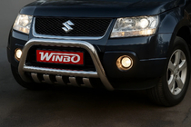 Suzuki Grand Vitara 2005–2017 Přední ochranný rám Winbo (nerez) fotografie 1