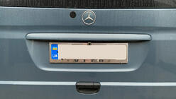 Mercedes Vito W639 2004–2014 Chromovaný rámeček na SPZ (1 ks, nerezová ocel) fotografie 2