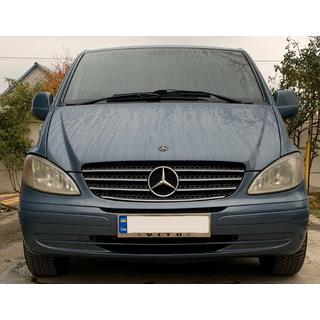 Chromovaný rámeček na SPZ (1 ks, nerezová ocel) Mercedes Vito W639 2004–2014 fotografie 1