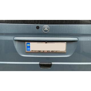 Chromovaný rámeček na SPZ (1 ks, nerezová ocel) Mercedes Vito W639 2004–2014 fotografie 2