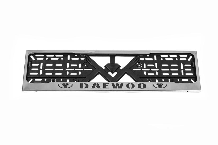 Daewoo Chromovaný rámeček SPZ Daewoo (1 ks, nerezová ocel) Image