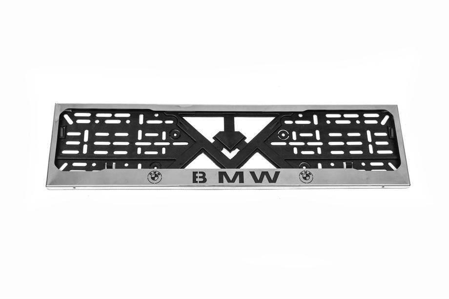 BMW Chromovaný rámeček SPZ BMW (1 ks, nerezová ocel) Fotografie 1