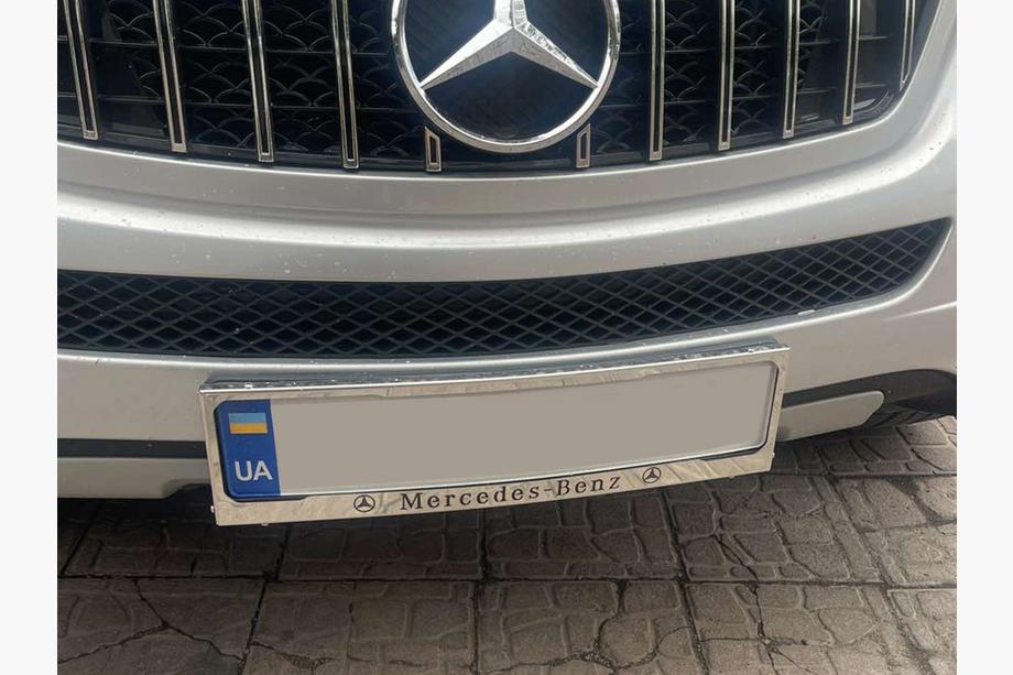 Mercedes-Benz Chromovaný rámeček SPZ Mercedes (1 ks, nerezová ocel) Fotografie 4