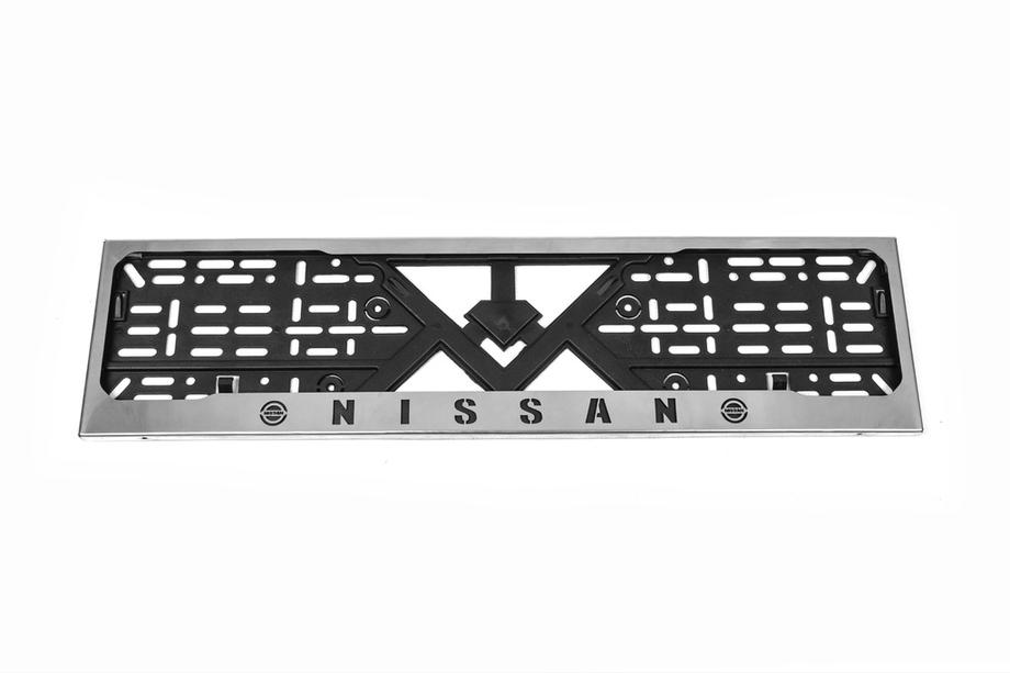 Nissan Chromovaný rámeček na SPZ Nissan (1 ks, nerezová ocel) Fotografie 2