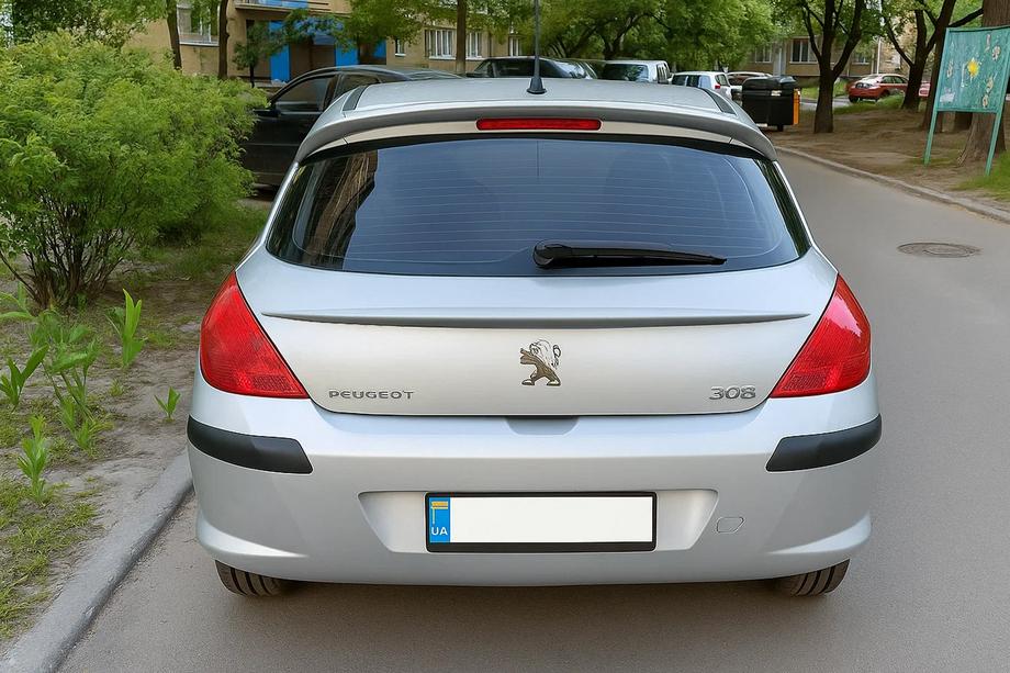 Peugeot 308 2007–2013 Spoiler Libao (ABS plast) Image