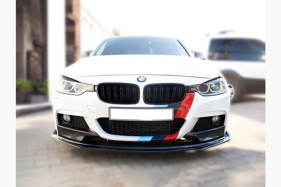 BMW řada 3 F30/F31 2012–2019 Lip spoiler předního nárazníku EuroCap (černý, pro M-Performance) Image