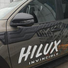 Toyota Hilux 2015– Lišty na horní část dveří (4 ks, ABS) fotografie 6
