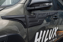 Toyota Hilux 2015– Lišty na horní část dveří (4 ks, ABS) fotografie 2