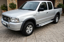 Ford Ranger 2002–2006 Boční nášlapy Vision New Grey (2 ks, hliník) fotografie 1