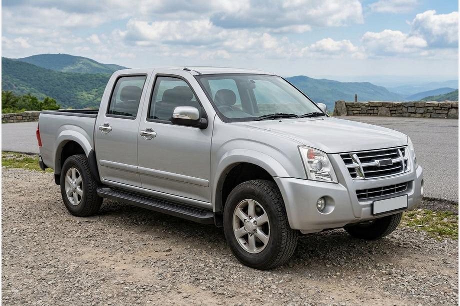Isuzu D-Max 2002–2011 Boční nášlapy Allmond Black (2007-2012, 2 ks, hliník) Image