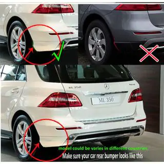Zadní zástěrky pro ML W166 (AMG nárazník) fotografie 4