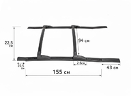 GreatWall Haval/Hover H3 2005–2013 OEM střešní ližiny fotografie 4