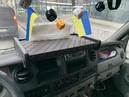 Renault Master 1998–2010 Odkládací polička na palubní desku (černá s červeným prošitím) fotografie 5