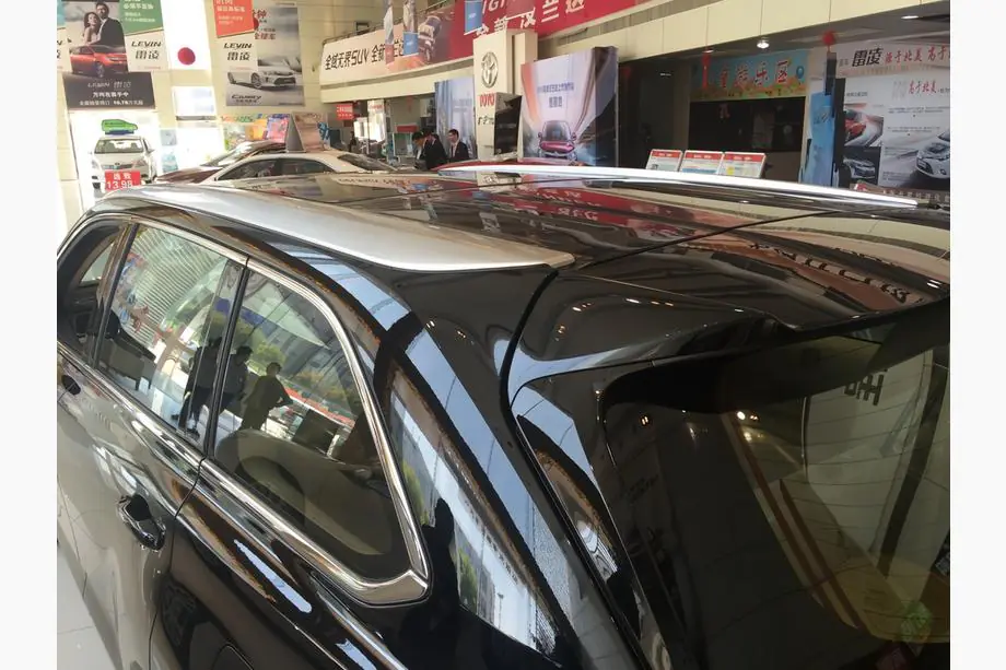 Toyota Highlander 2013–2019 Integrované střešní ližiny šedé OEM (ABS plast) Image