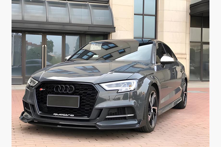 Audi A3 2020– Přední lip spoiler (černý) Image
