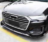 Audi A6 C8 2018–2025 Přední lip spoiler (černý) fotografie 1
