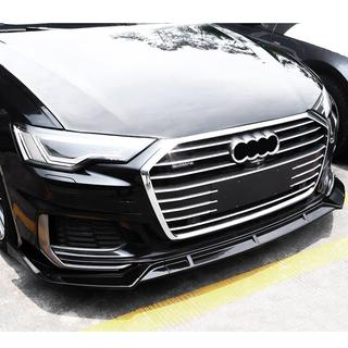 Přední lip spoiler (černý) Audi A6 C8 2018–2025 fotografie 2