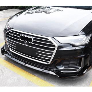 Přední lip spoiler (černý) Audi A6 C8 2018–2025 fotografie 1
