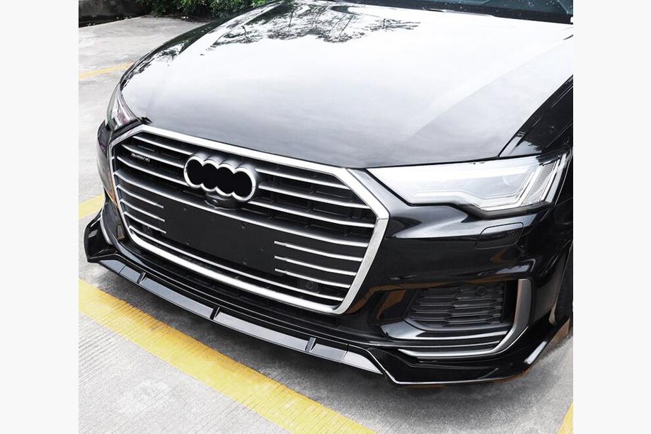Audi A6 C8 2018–2025 Přední lip spoiler (černý) Image